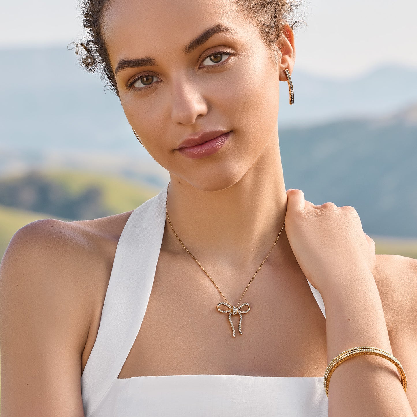 Brighton Gold Illumina Bow Necklace