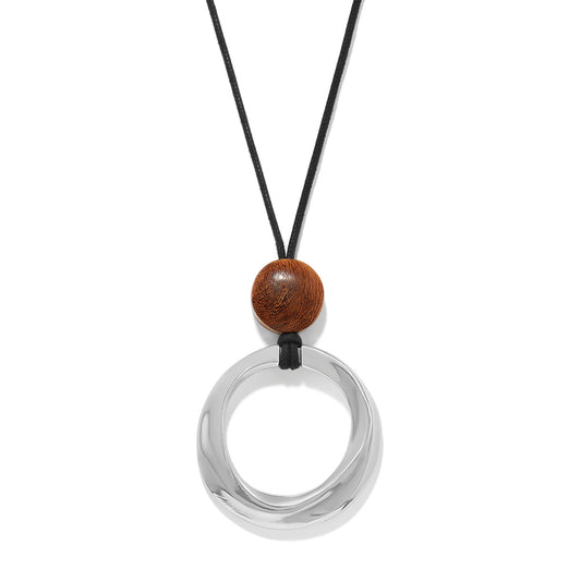 Brighton Cascade Rio Wood Ring Necklace