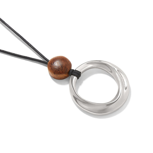 Brighton Cascade Rio Wood Ring Necklace