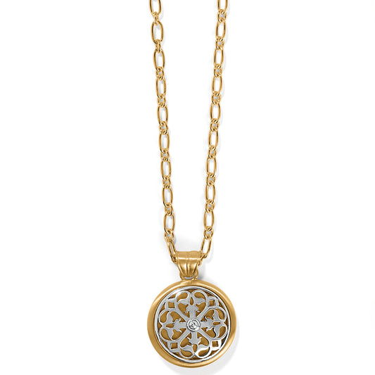 Brighton Ferrara Two Tone Luce Large Pendant Necklace