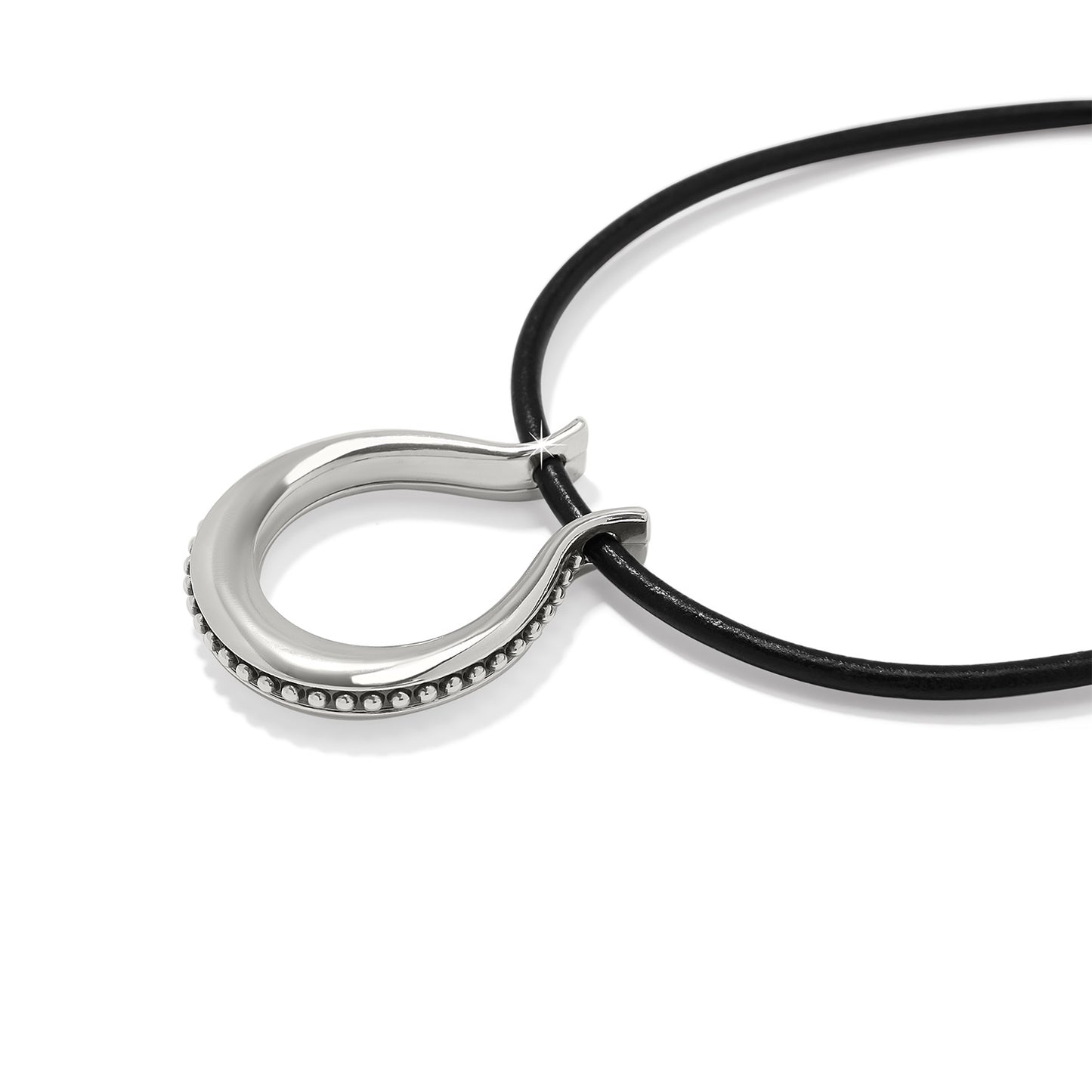 Brighton Pretty Tough Arch Leather Necklace