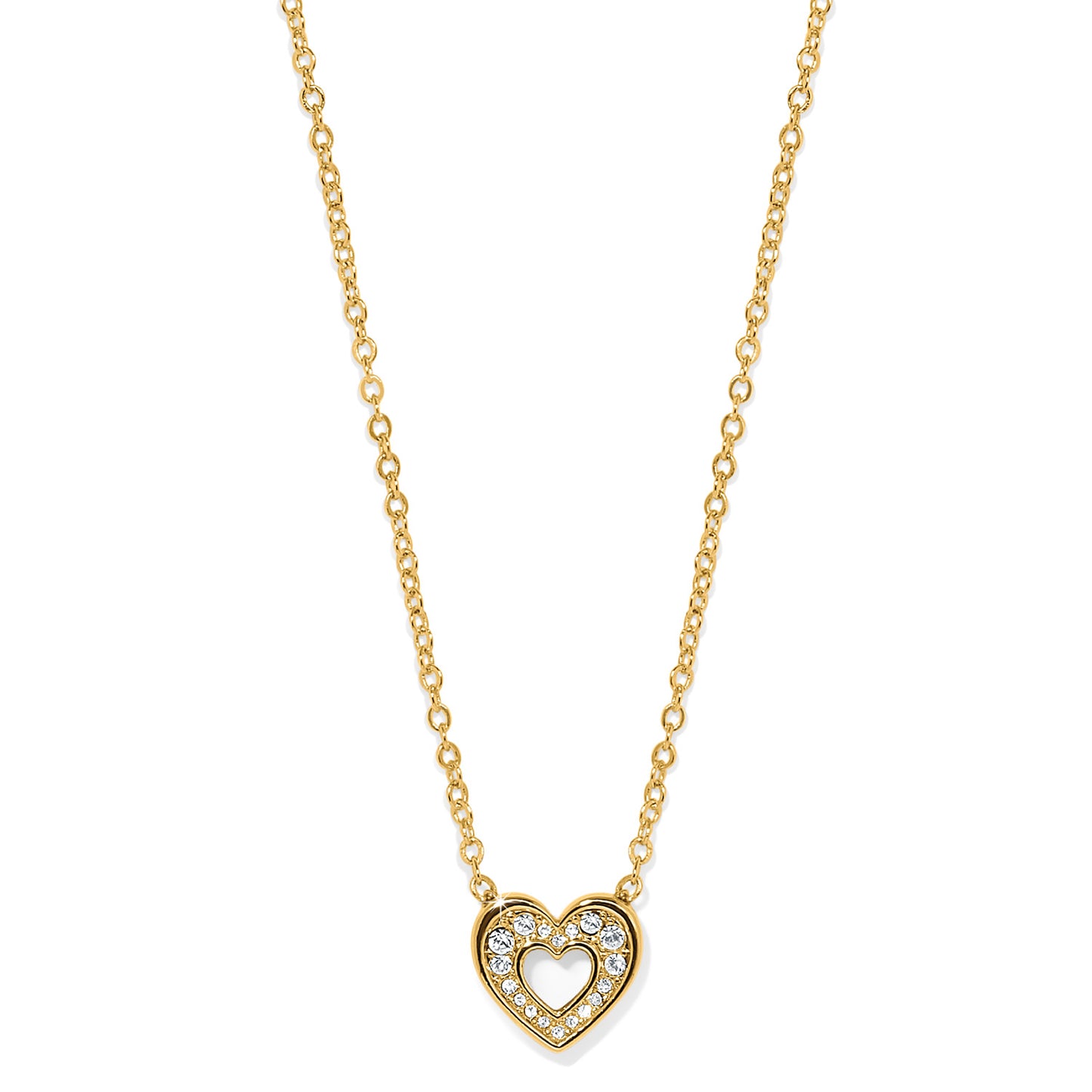 Brighton Enchanting Heart Necklace Gold or Silver