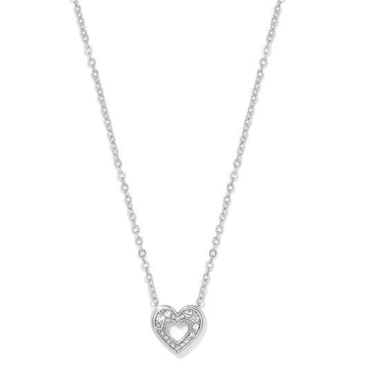 Brighton Enchanting Heart Necklace Gold or Silver