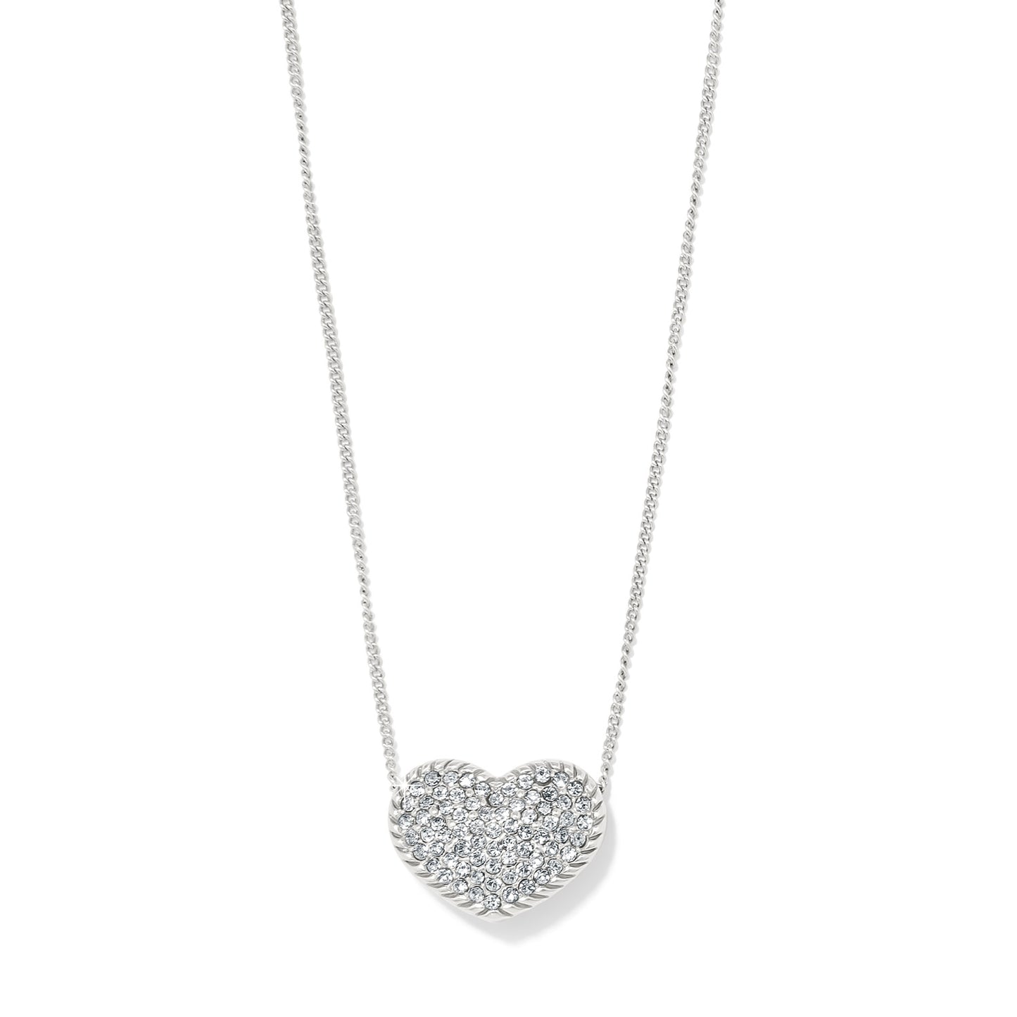 Brighton Illumina Celeste Bold Heart Necklace-Silver or Gold