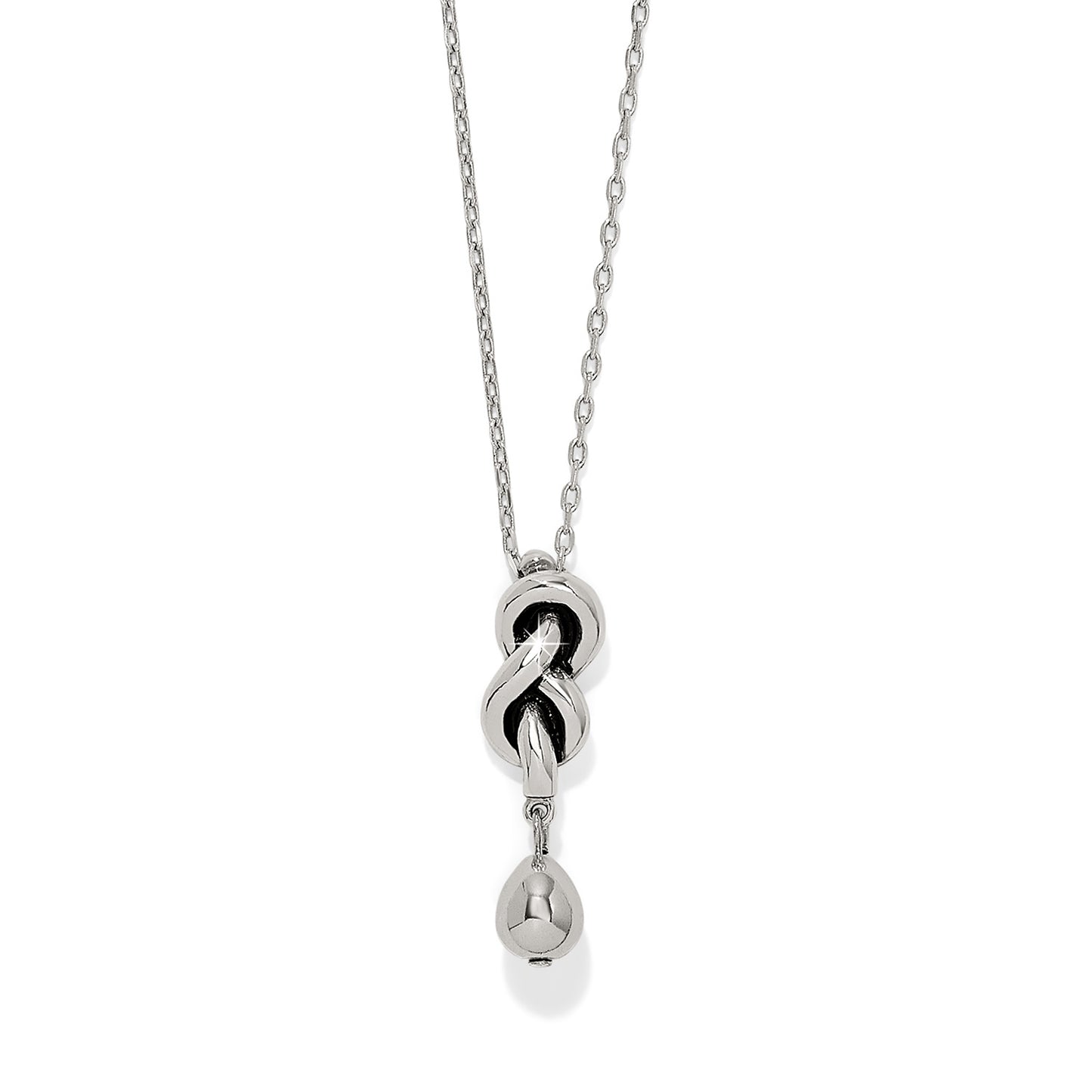Brighton Interlok Single Knot Drop Necklace