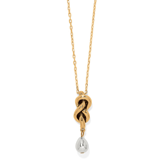 Brighton Interlok Single Knot Drop Necklace