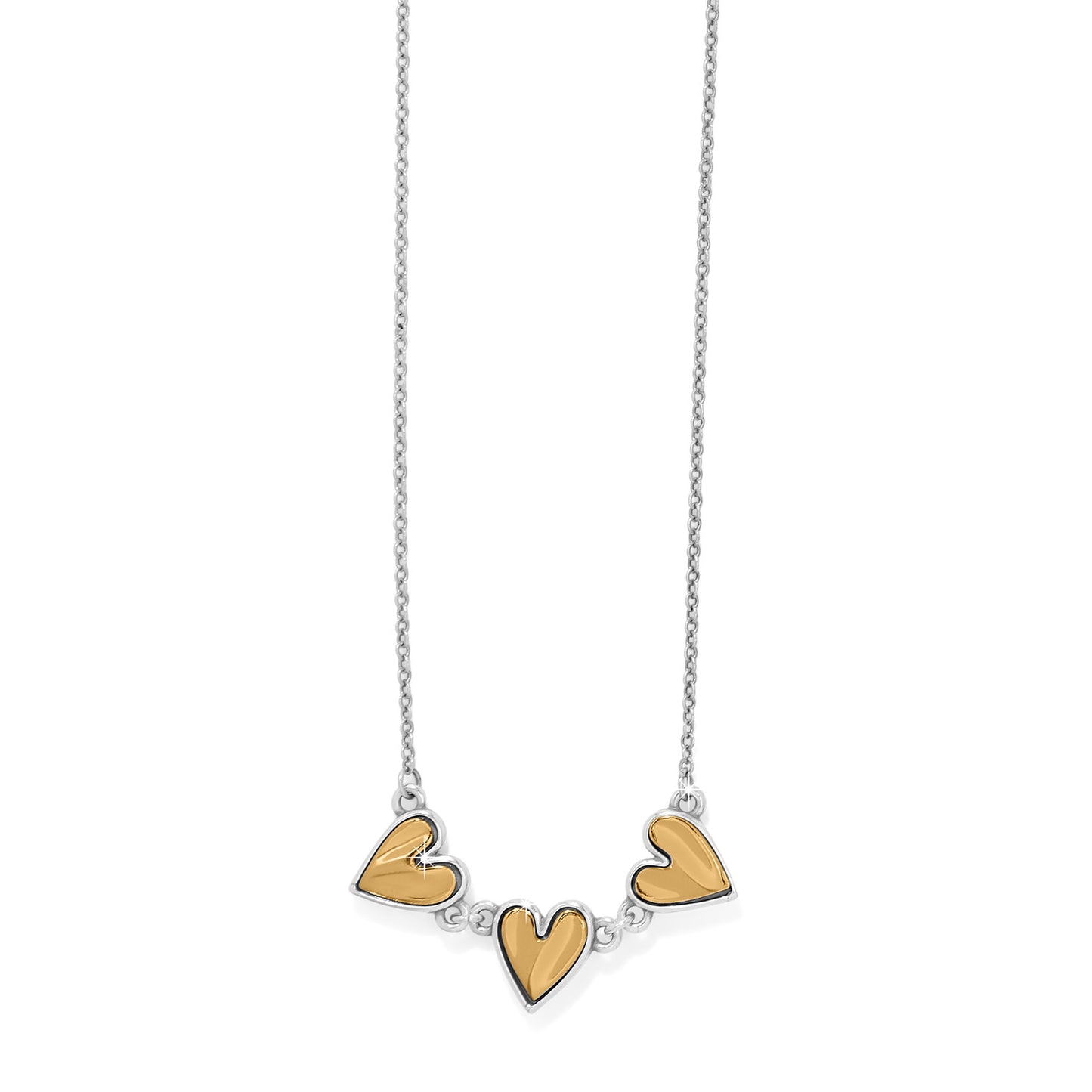 Cascade Heart Trio Mini Necklace