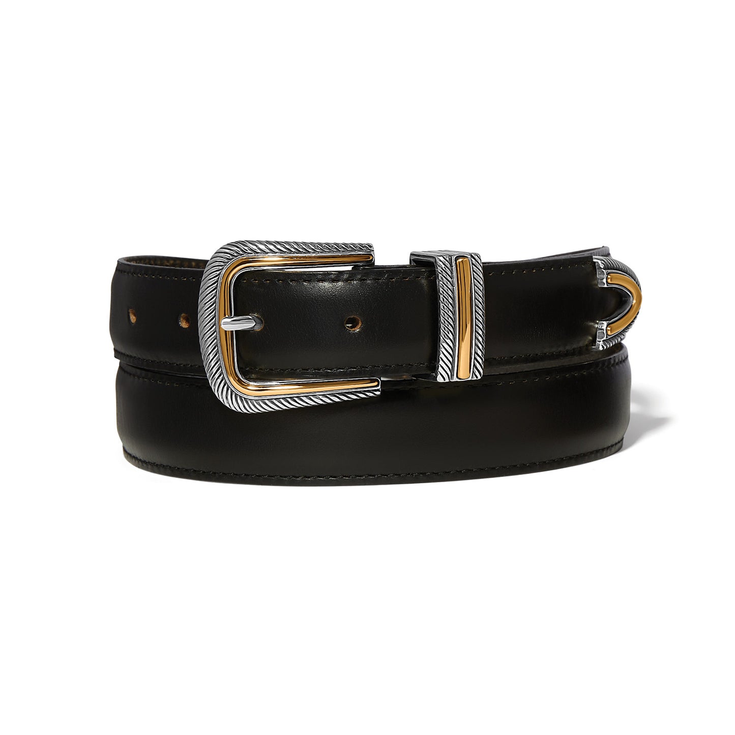 Brighton Apollo Two Tone Belt Apollo (Black or Old Tan)
