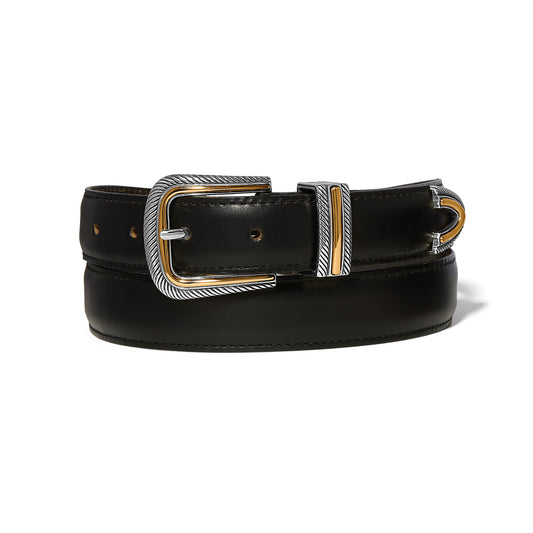 Brighton Apollo Two Tone Belt Apollo (Black or Old Tan)