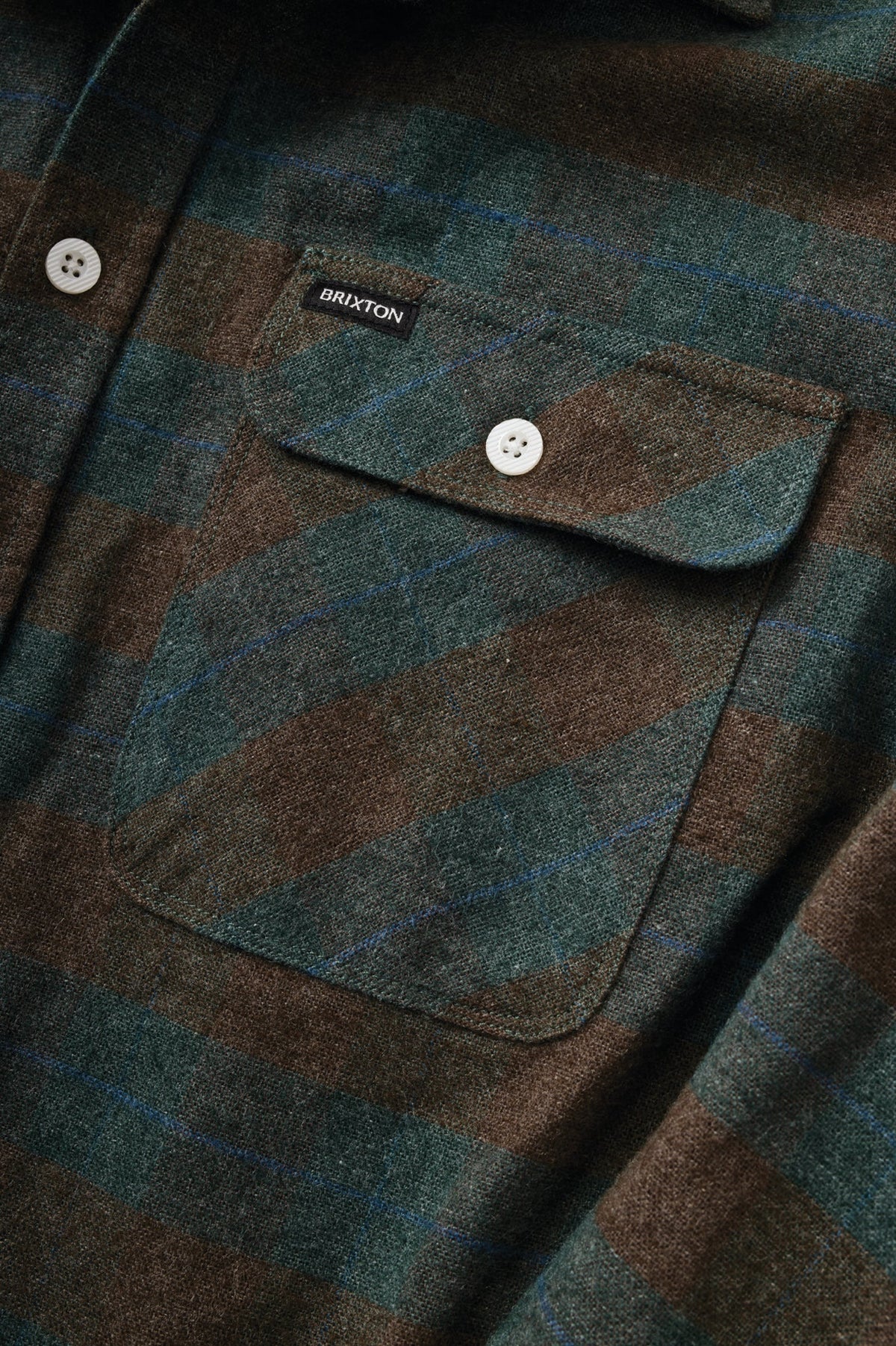 Brixton Bowery Flannel -Ocean