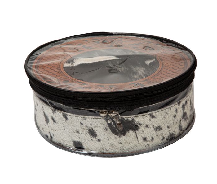 Western Mesa Round Hand-tooled Valuables & Jewelry Box
