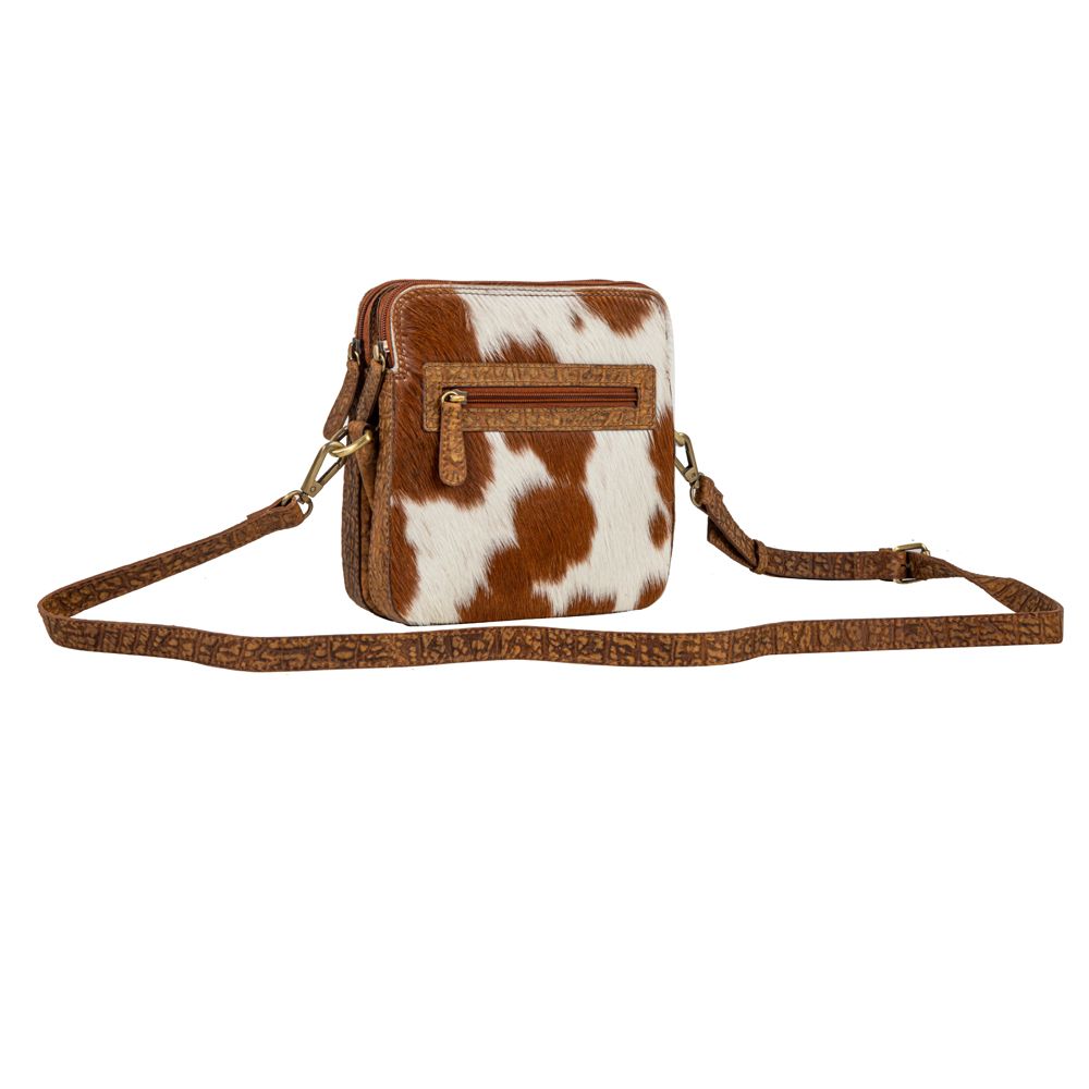 Swift Rider Leather Hair-on Bag