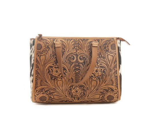 Breeze Wind Hand-Tooled HandBag