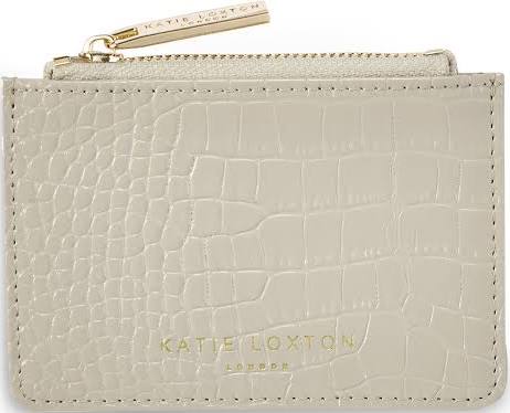 Katie Loxton Celine Faux Croc Card Holder - Stone
