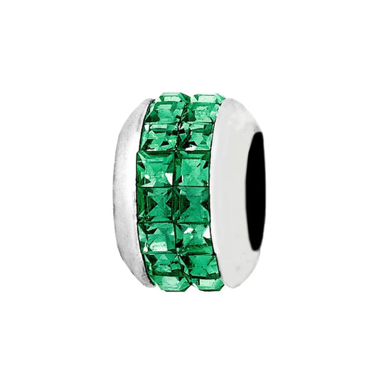 Brighton Green Spectrum Bead Charm