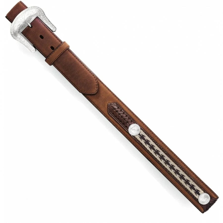 Tony Lama The Duke Center Applique Belt-Bark