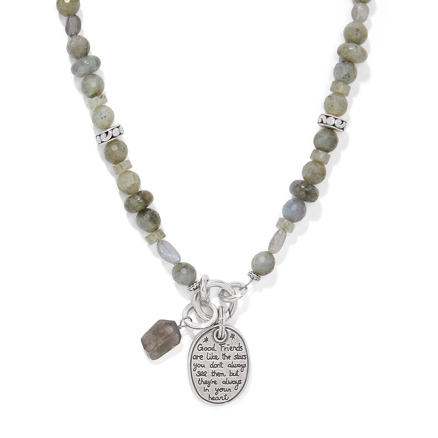 Brighton Token Charm Labradorite Necklace