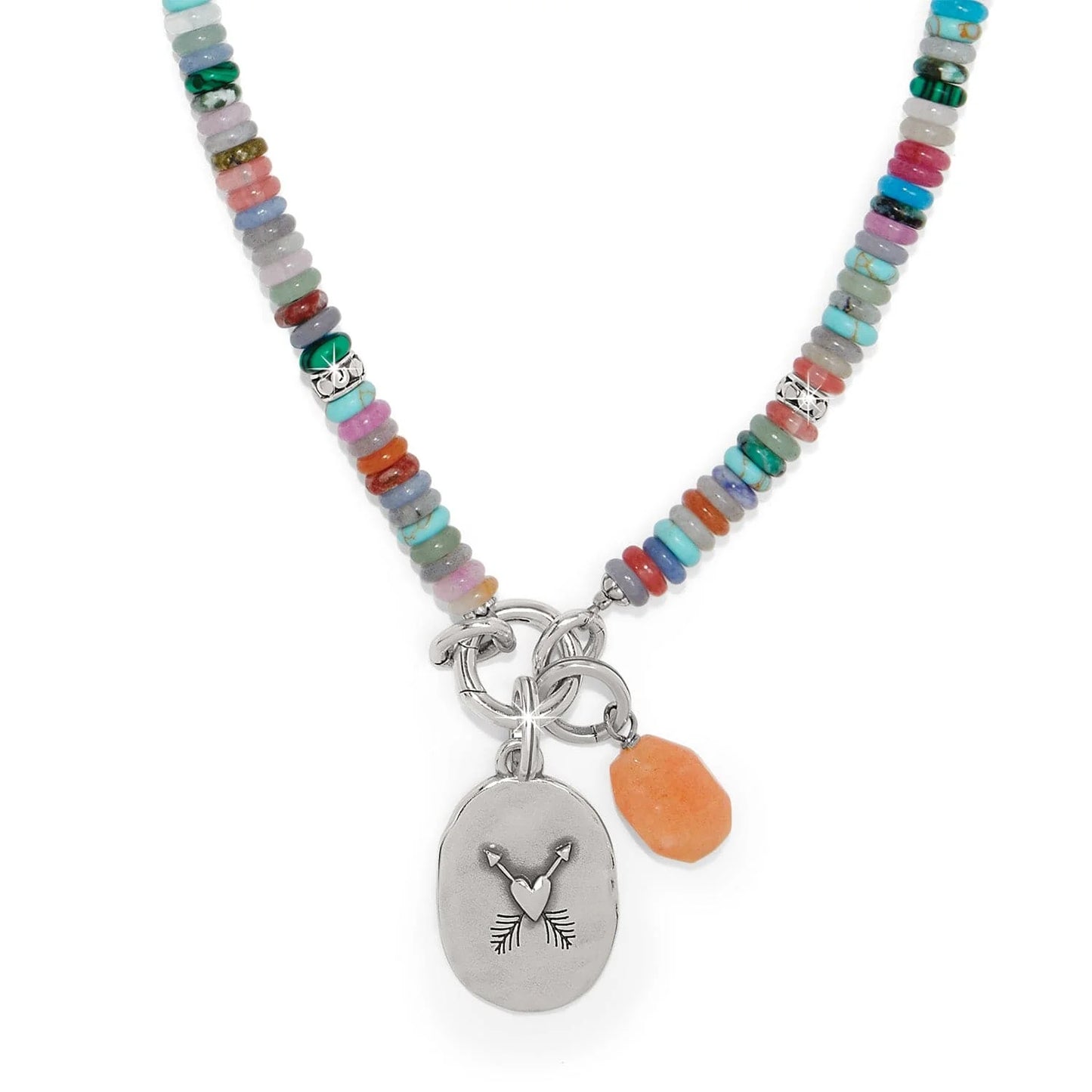 Brighton Token Charm Mix Gemstone Necklace