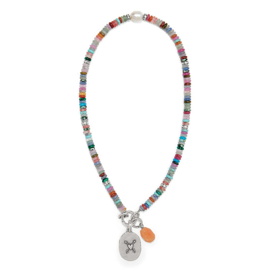 Brighton Token Charm Mix Gemstone Necklace