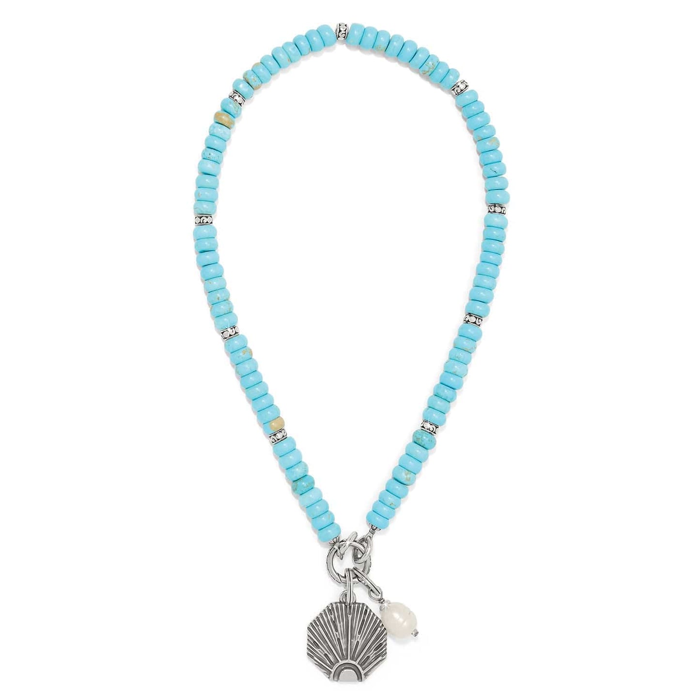 Brighton Token Charm Turquoise Necklace