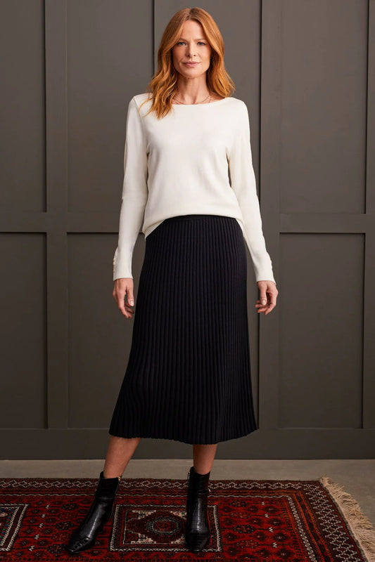 Tribal RIB KNIT MIDI SKIRT