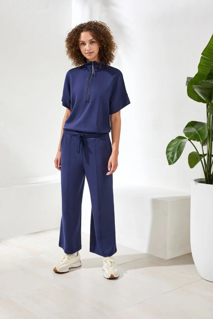 TRIBAL Jet Blue TECHNO LUX PULL-ON PANT DRAWCORD