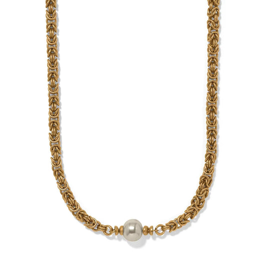 Brighton Trust Your Journey Pearl Chain Short Necklace
