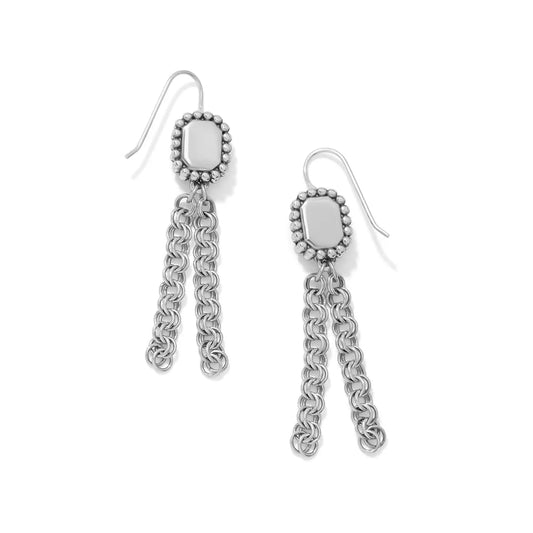 Brighton Twinkle Luxe Tassel French Wire Blue Earrings