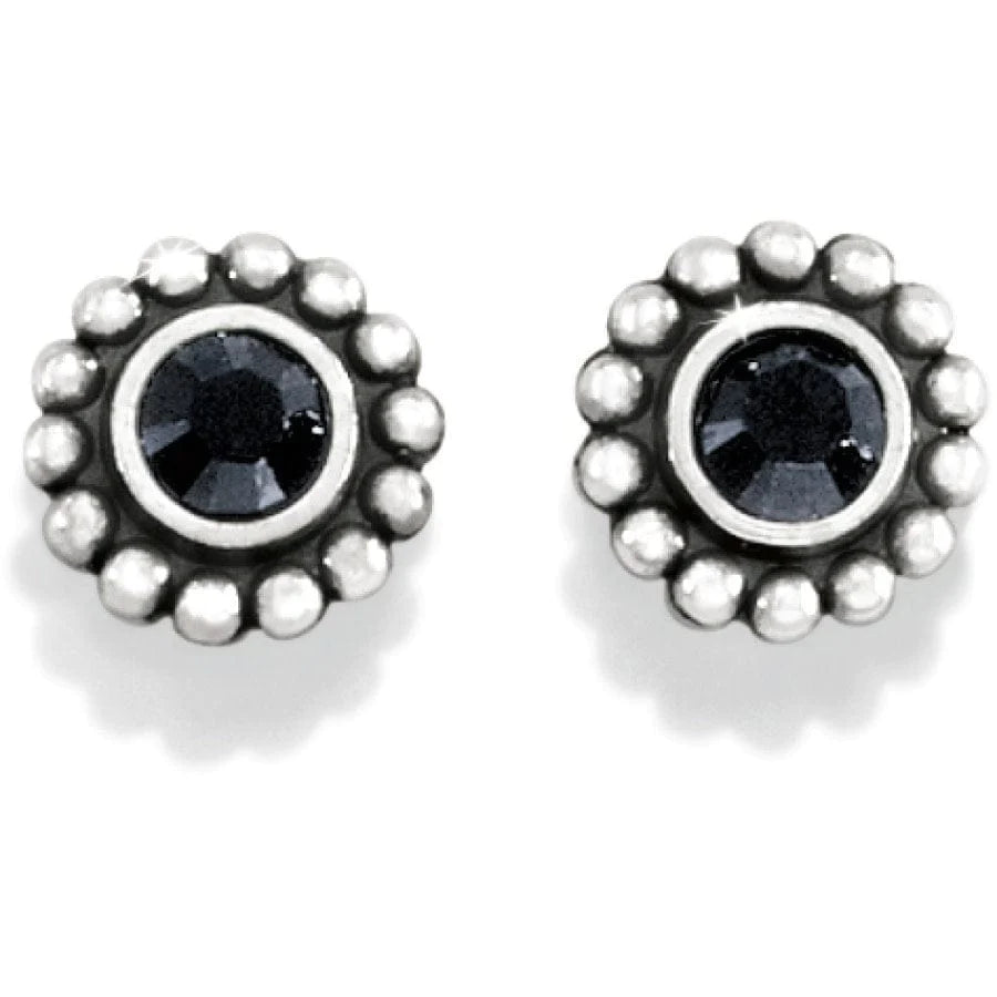 Brighton Twinkle Black Mini Post Earrings