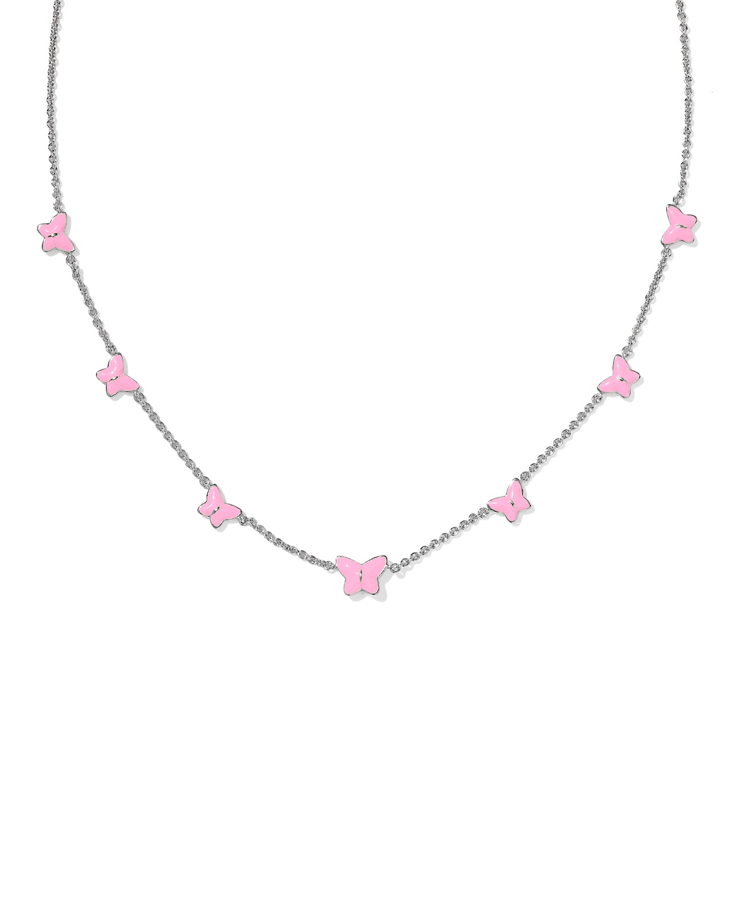 Lillia Butterfly Enamel Delicate Necklace