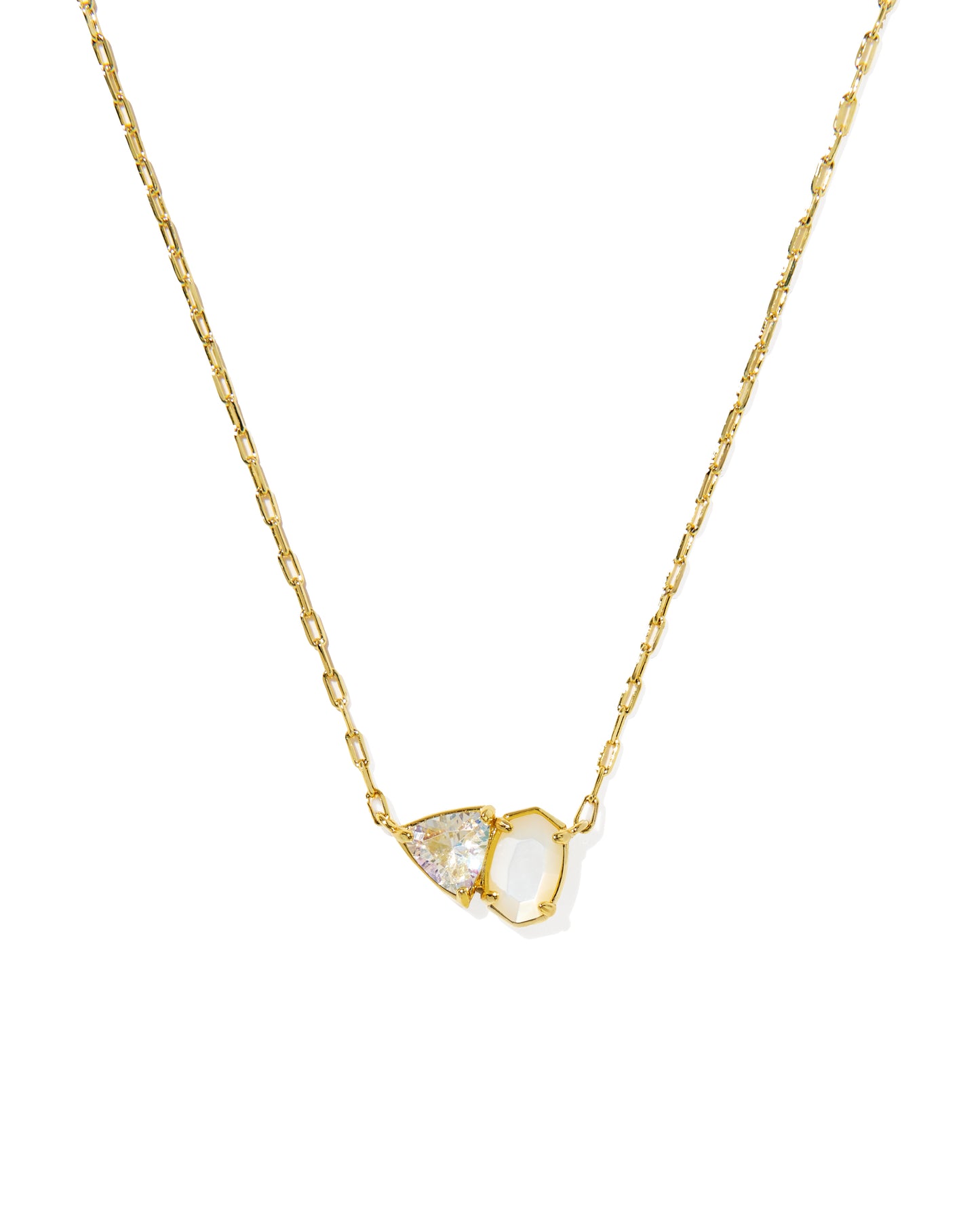 Kendra Scott TATUM SHORT PENDANT NECKLACE GOLD- Multiple Colors