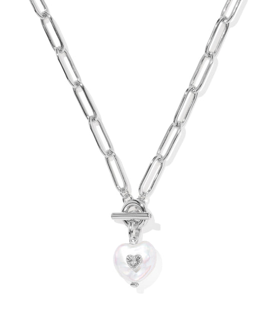 Kendra Scott Sasha Heart Short Pendant Necklace- Gold or Silver