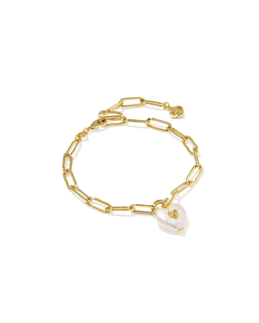 Kendra Scott SASHA HEART DELICATE CHAIN BRACELET -Gold or Silver