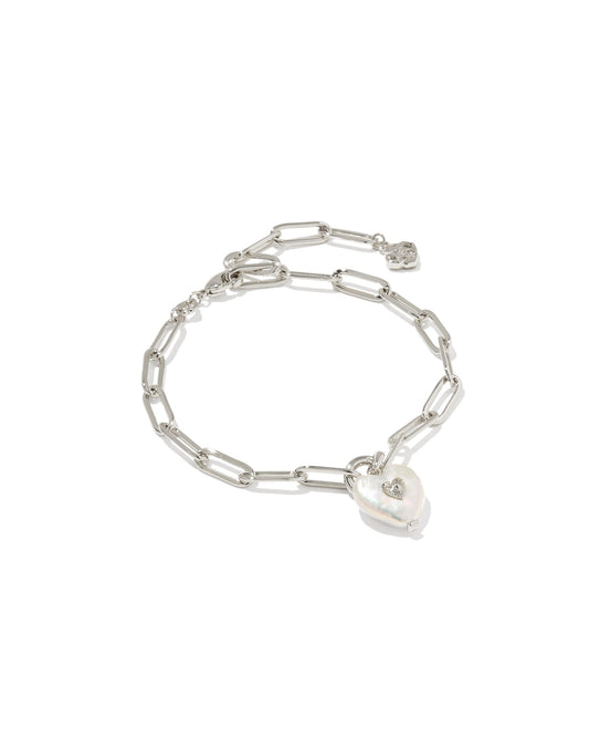 Kendra Scott SASHA HEART DELICATE CHAIN BRACELET -Gold or Silver