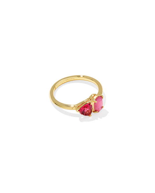 Kendra Scott TATUM BAND RING GOLD PINK MIX
