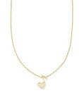 Kendra Scott DOLLY PARTON ARI HEART MUSIC NOTE SHORT GOLD PENDANT NECKLACE
