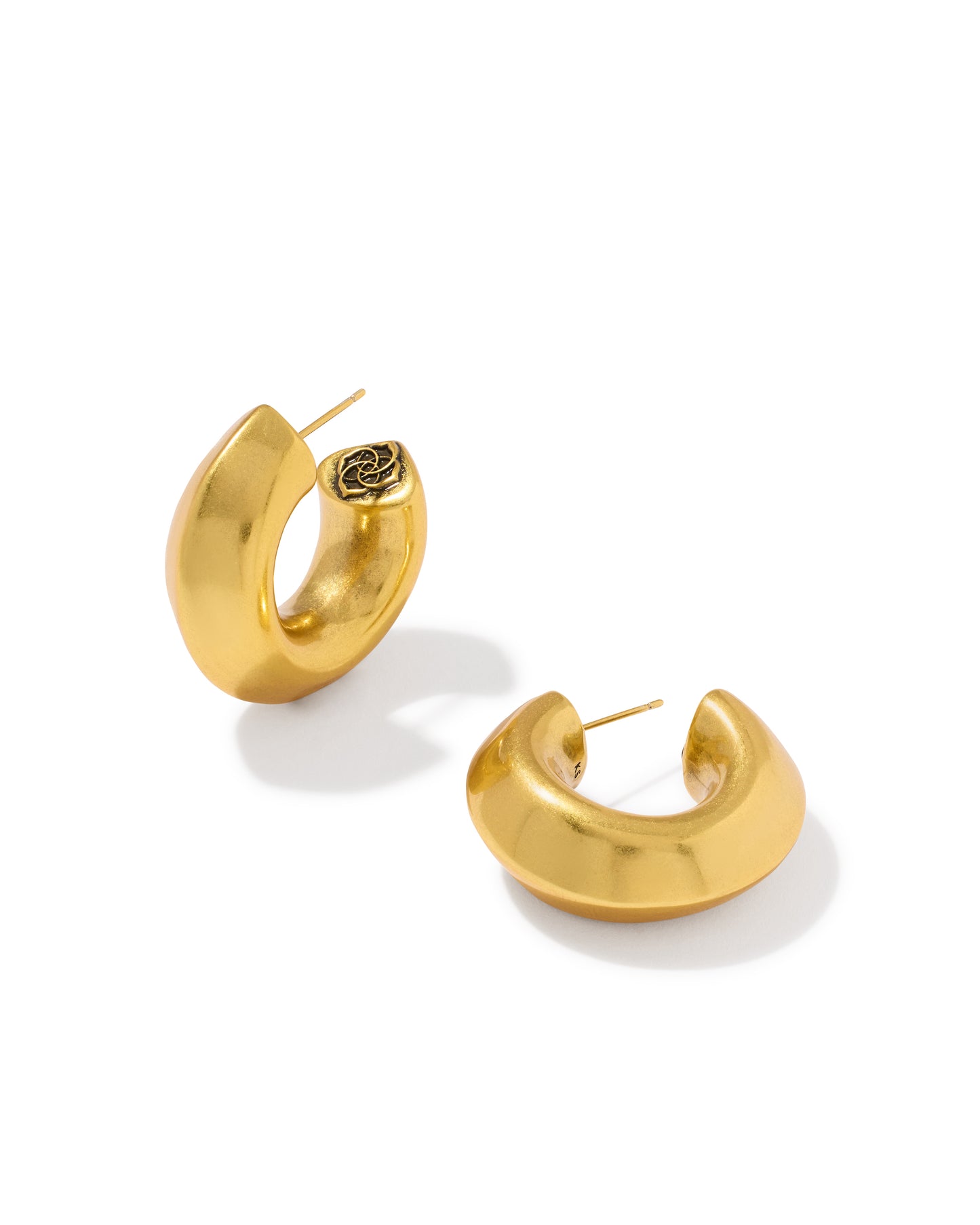 Kendra Scott Embry Vintage Gold Hoop Earrings