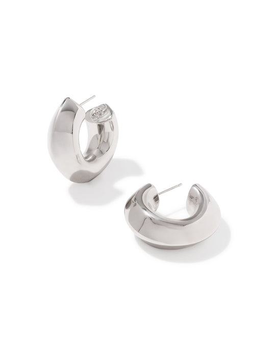 Kendra Scott Embry Silver Hoop Earrings