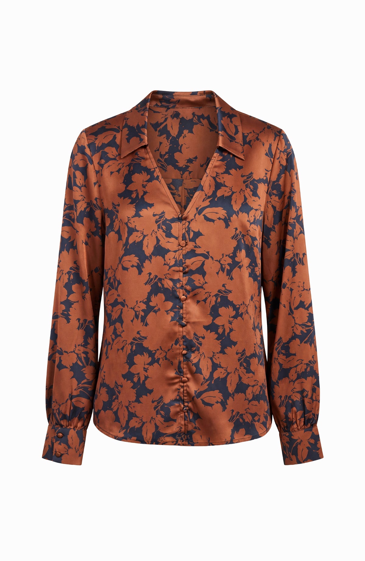 Liverpool Button Front Woven Blouse