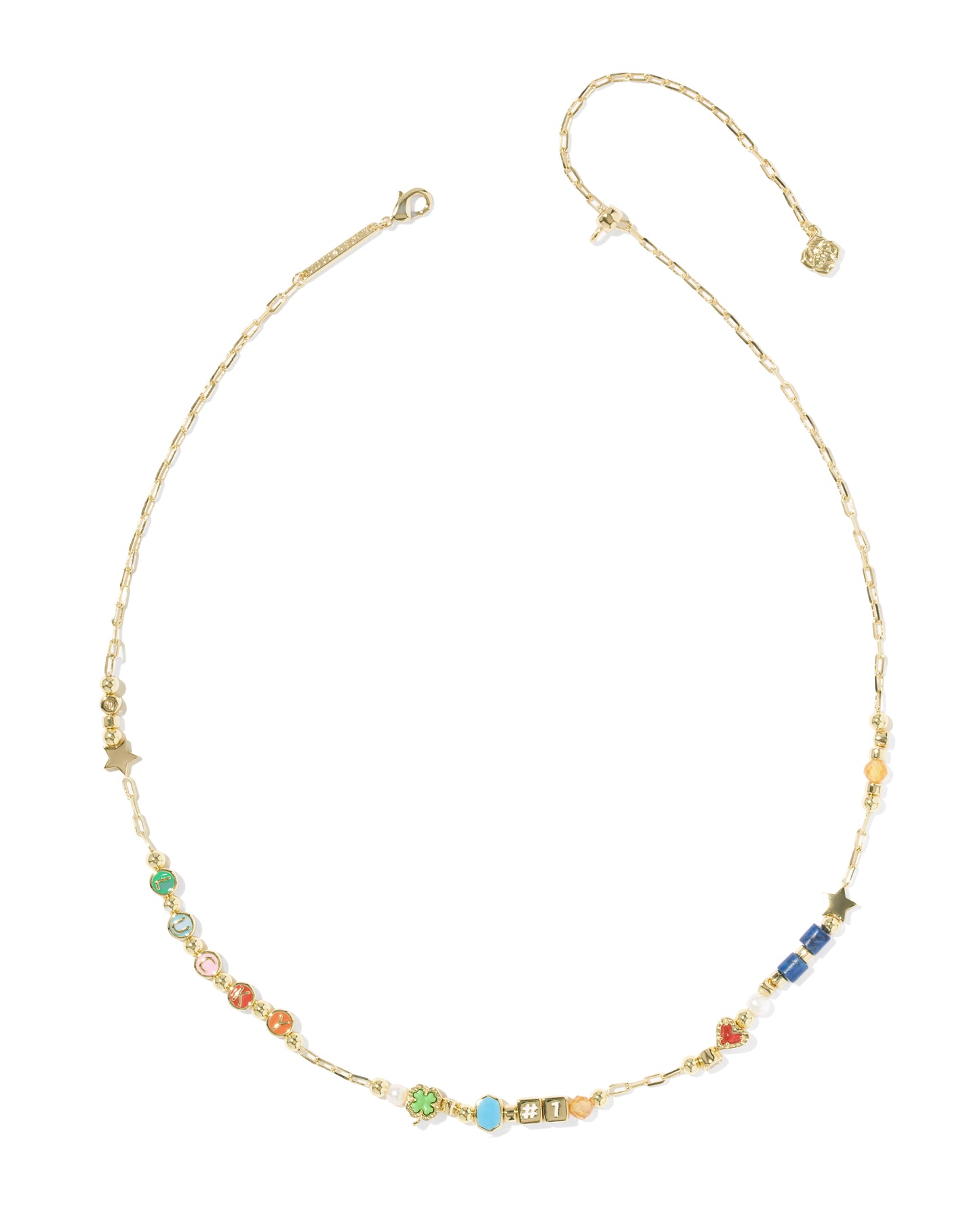 Kendra Scott LACEY STRAND NECKLACE GOLD MULTI MIX