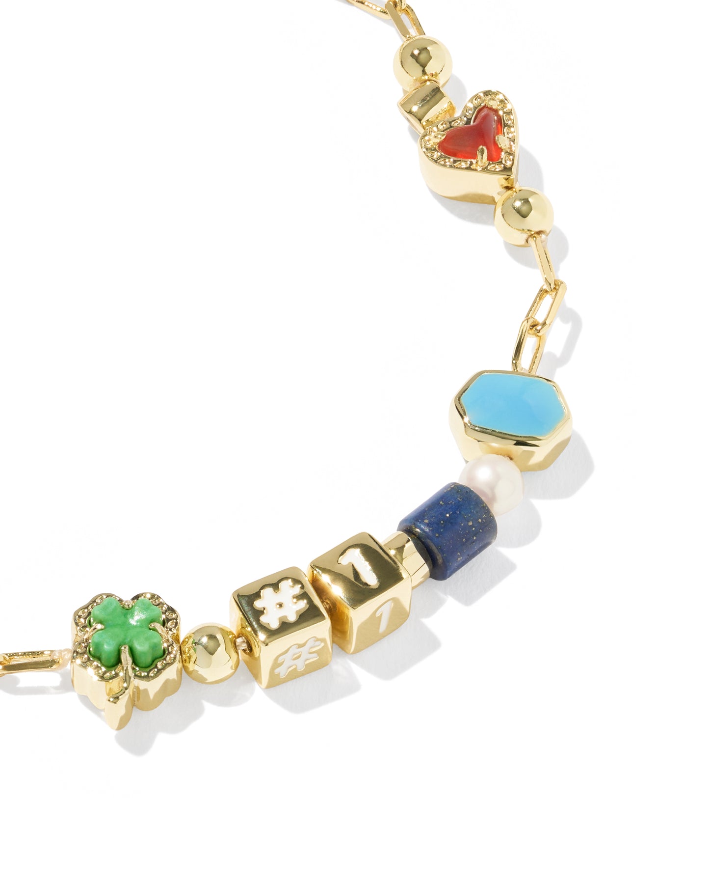 Kendra Scott LACEY DELICATE CHAIN BRACELET GOLD MULTI MIX