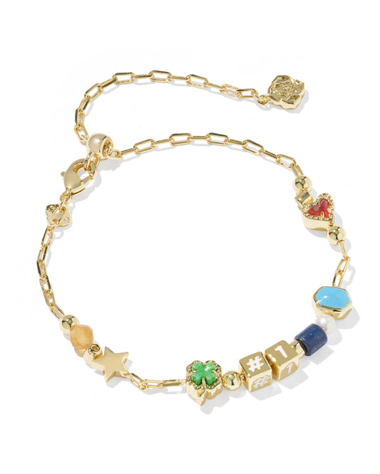Kendra Scott LACEY DELICATE CHAIN BRACELET GOLD MULTI MIX