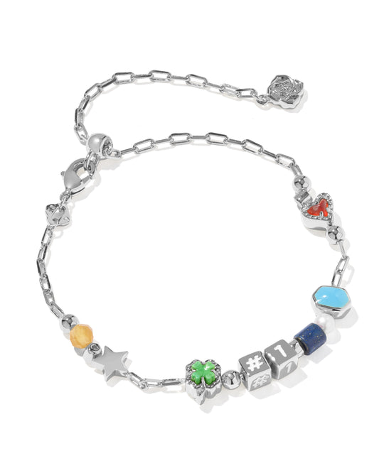 Kendra Scott LACEY DELICATE CHAIN BRACELET SILVER MULTI MIX