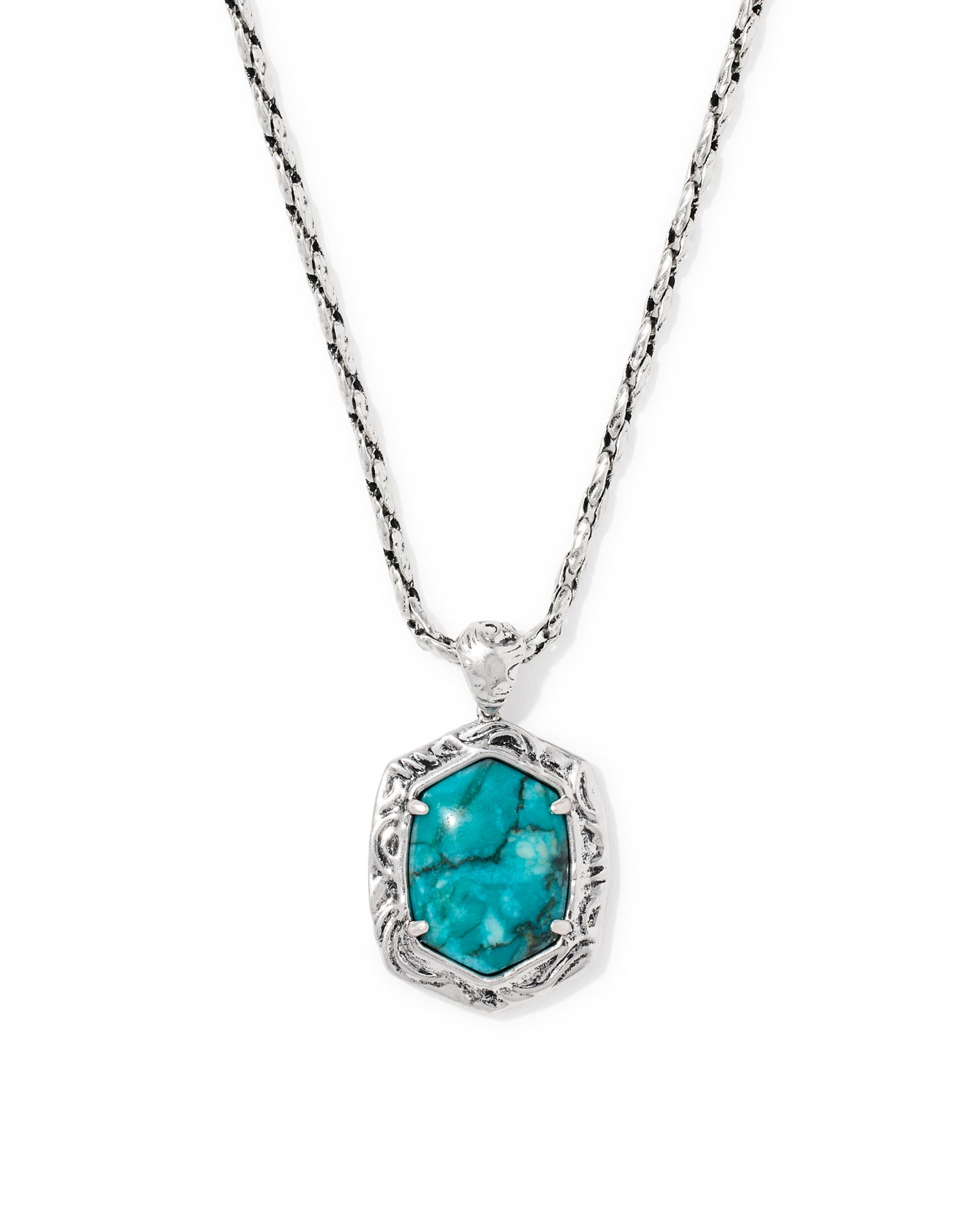 Kendra Scott TIGER STRIPED DAPHNE SMALL LONG PENDANT NECKLACE