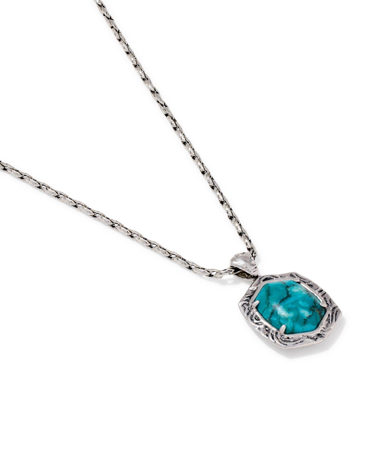 Kendra Scott TIGER STRIPED DAPHNE SMALL LONG PENDANT NECKLACE