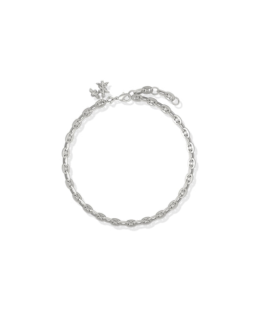 Kendra Scott Parker Knot Anklet in Vintage Silver