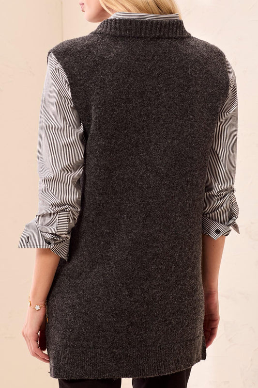 TRIBAL Sleeveless Sweater with Pockets