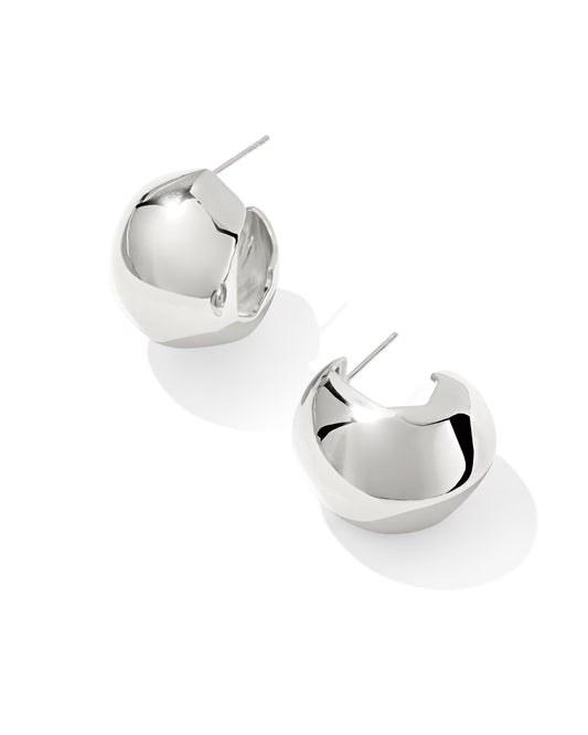 Kendra Scott KAITLIN HOOP EARRINGS SILVER