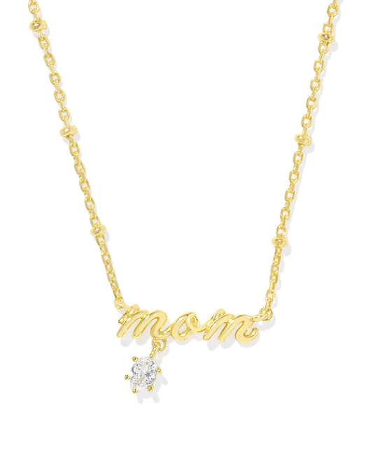 Kendra Scott Mom Crystal Short Pendant Necklace