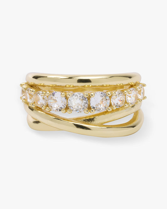 Melinda Maria "Oh She Fancy" Stacked Diamond Ring